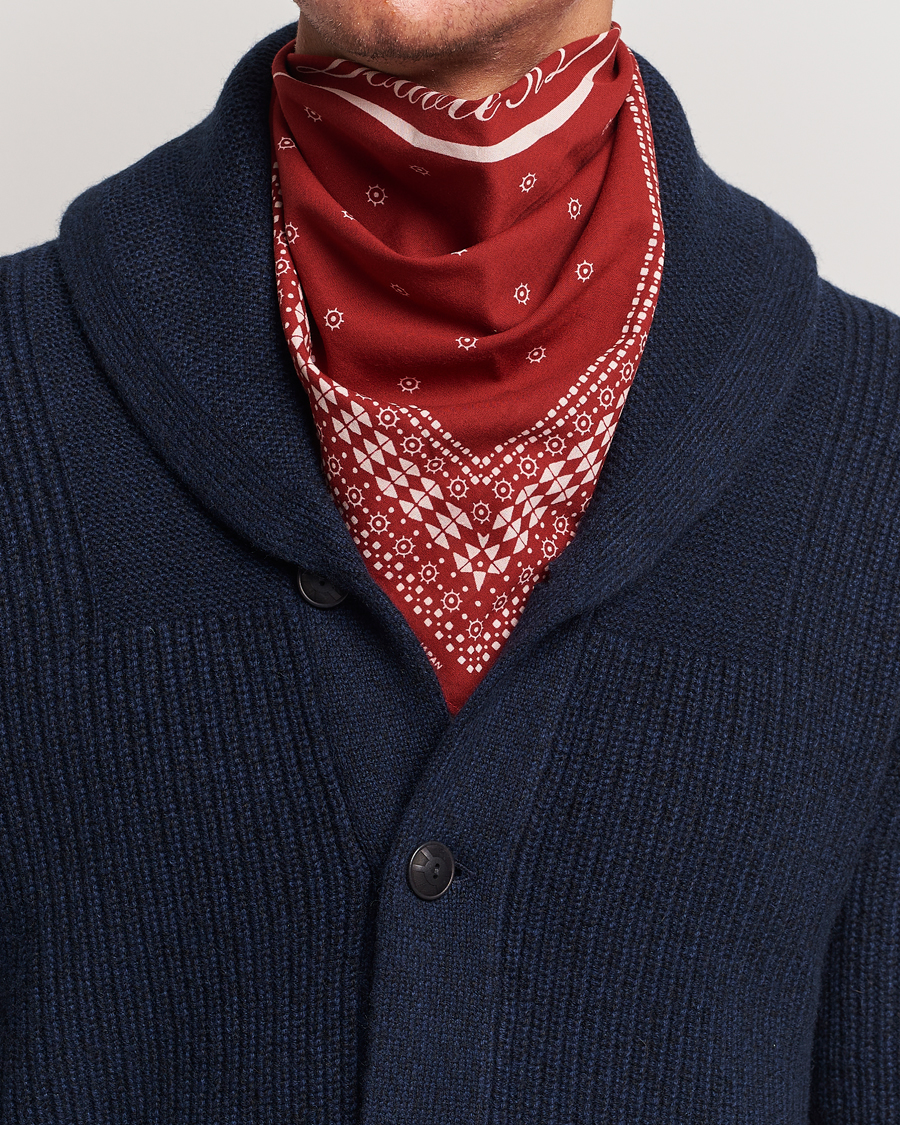 Heren | RRL | RRL | Benson Printed Bandana Turkey Red