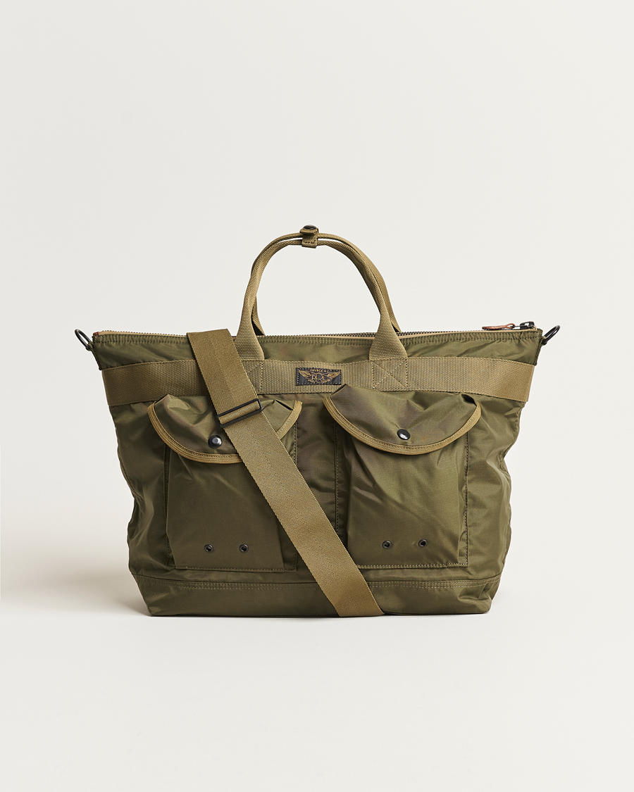 Heren | RRL Nylon Utility Day Tote Olive | RRL | Nylon Utility Day Tote Olive