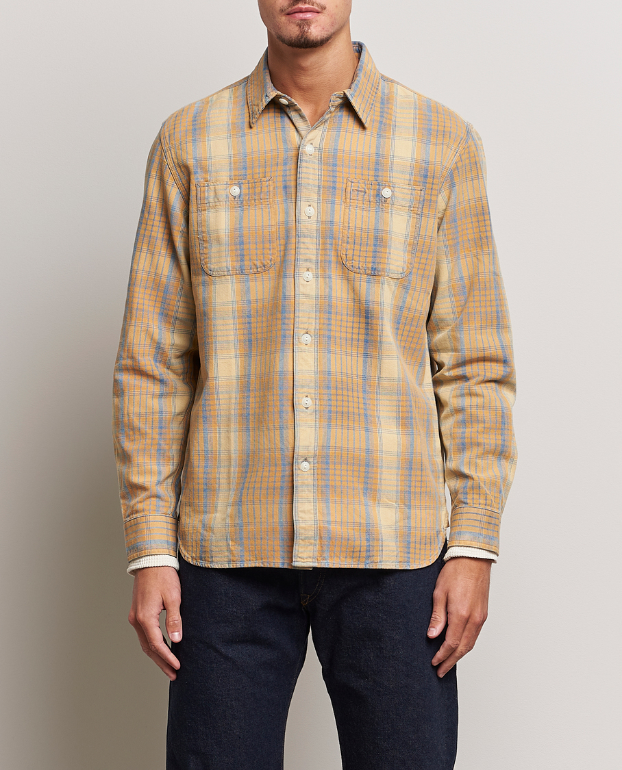 Heren | RRL | RRL | Farrell Double Pocket Shirt Yellow Multi