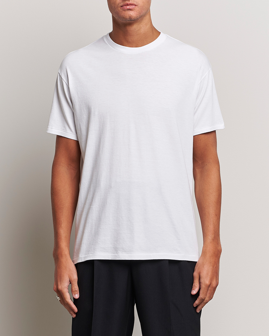 Heren | T-shirts | Auralee | Seamless Crewneck T-Shirt White