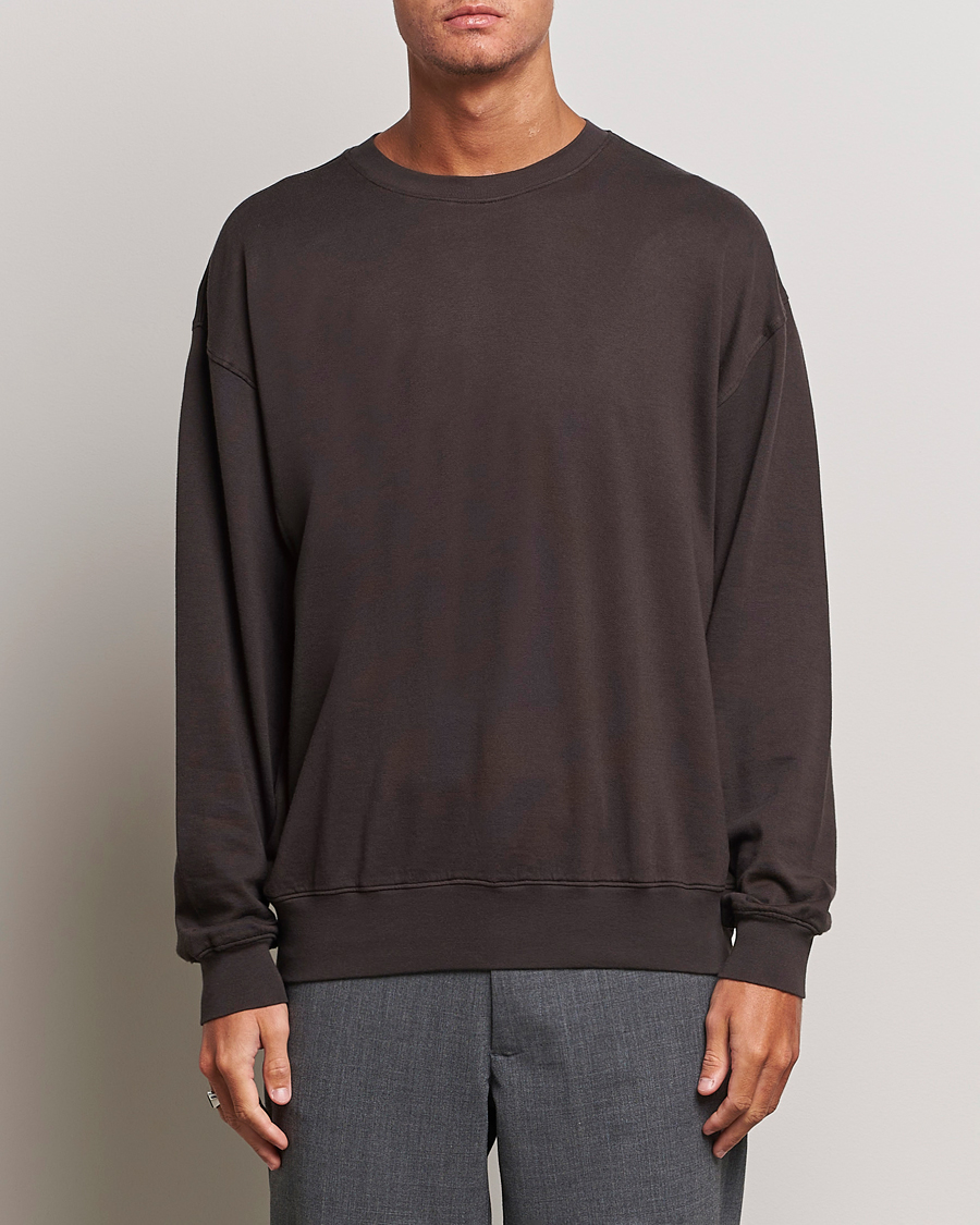 Heren | Luxury Brands | Auralee | High Gauge Sweatshirt Dark Brown