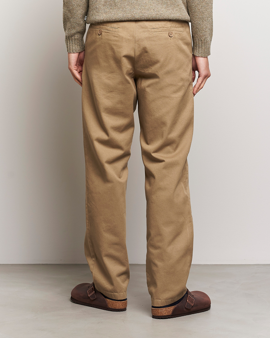 Heren | Broeken | Samsøe Samsøe | Johnny Cotton Trousers Covert Green