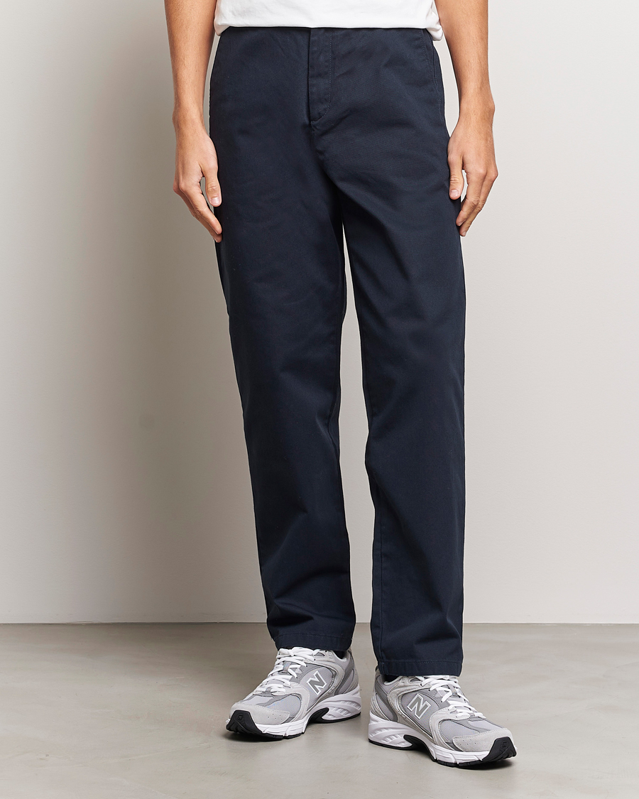 Heren | Kleding | Samsøe Samsøe | Johnny Cotton Trousers Salute Navy