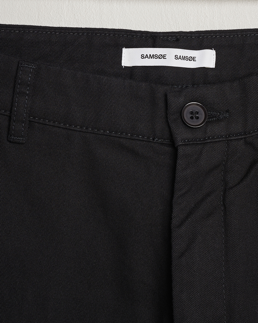 Heren | Sale -30% | Samsøe Samsøe | Johnny Cotton Trousers Black