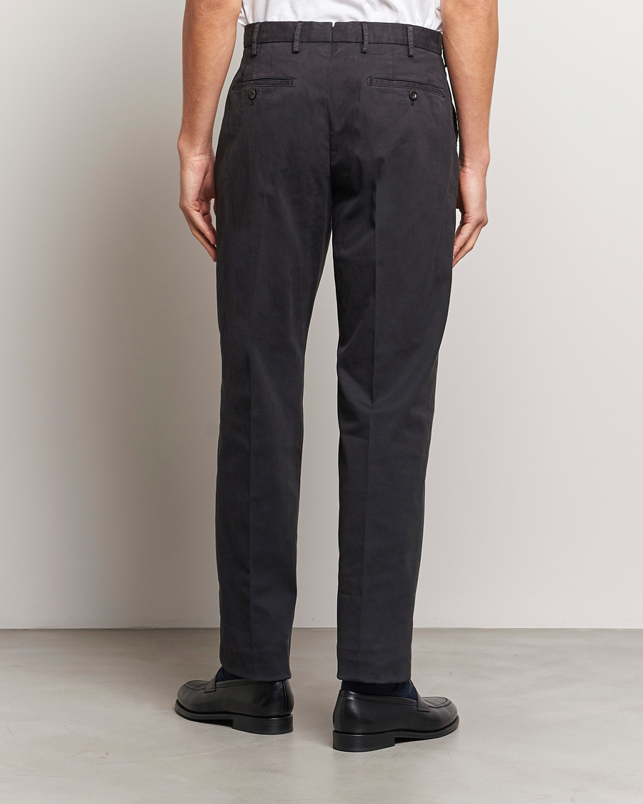 Heren | Broeken | Incotex | Straight Fit Cotton Chinos Black