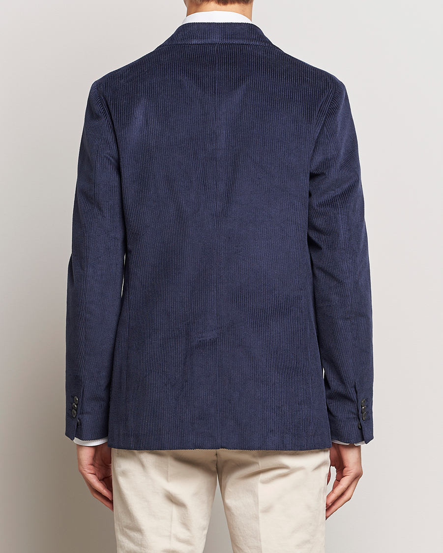 Heren | Blazers | Incotex | Montedoro Unconstructed Corduroy Blazer Navy