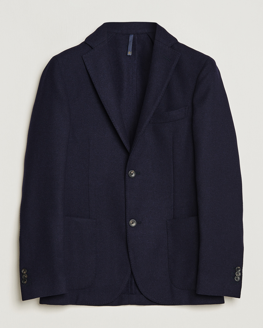 Heren | Blazers | Incotex | Montedoro Unconstructed Wool/Cashmere Blazer Navy