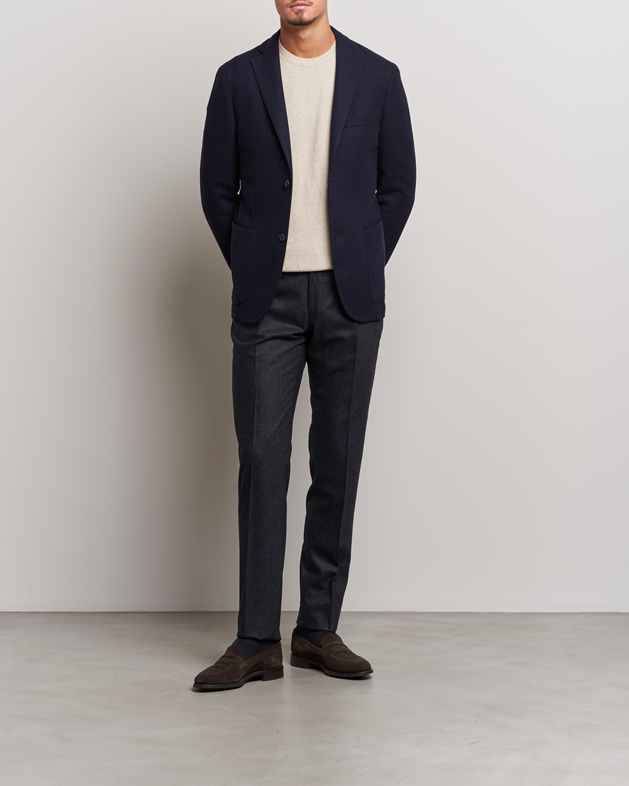 Heren | Blazers | Incotex | Montedoro Unconstructed Wool/Cashmere Blazer Navy