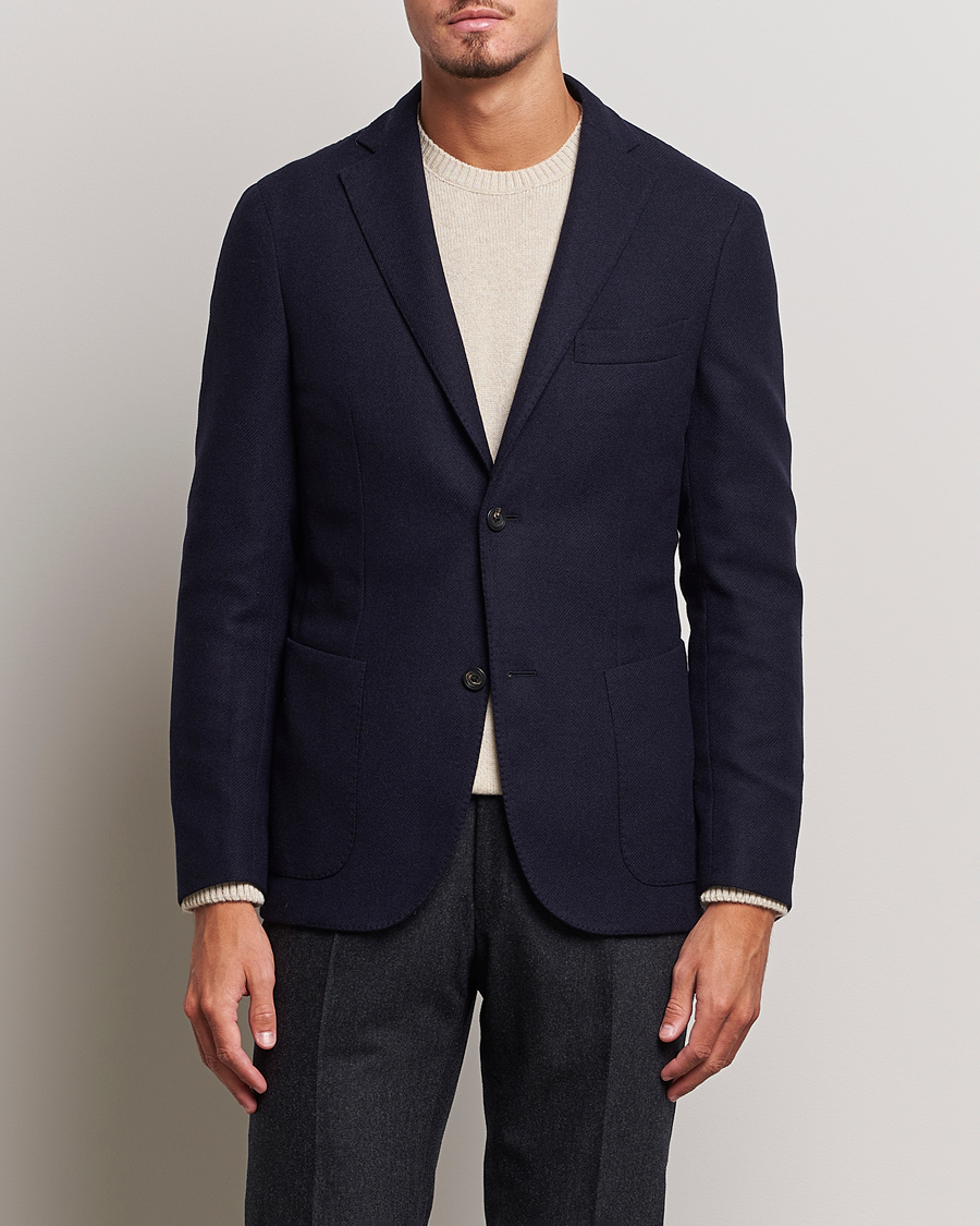 Heren | Blazers | Incotex | Montedoro Unconstructed Wool/Cashmere Blazer Navy