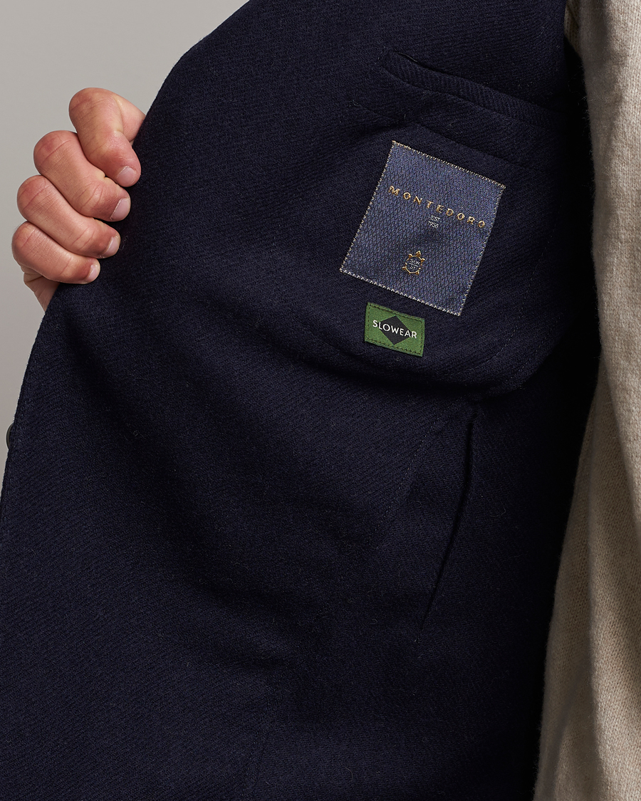 Heren | Blazers | Incotex | Montedoro Unconstructed Wool/Cashmere Blazer Navy