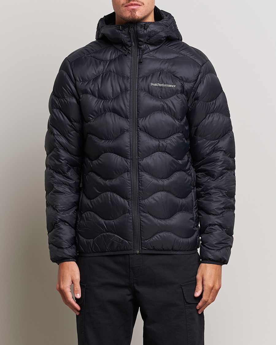 Heren | Active | Peak Performance | Helium Down Hooded Jacket Black