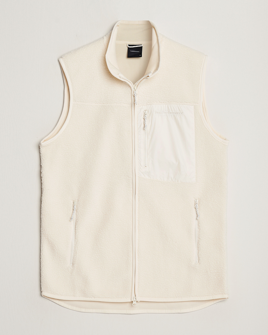 Heren | Peak Performance Pile Vest Vintage White | Peak Performance | Pile Vest Vintage White