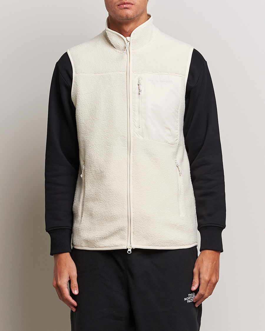 Heren | Peak Performance Pile Vest Vintage White | Peak Performance | Pile Vest Vintage White