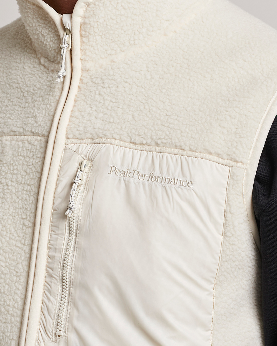 Heren | Peak Performance Pile Vest Vintage White | Peak Performance | Pile Vest Vintage White
