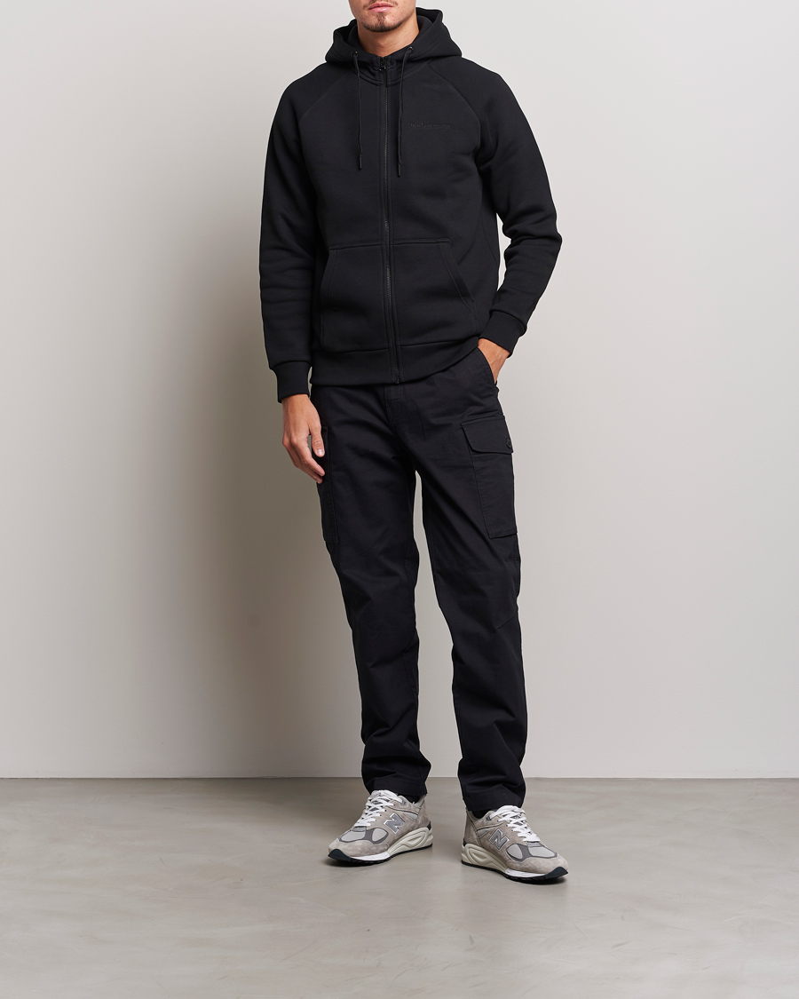 Heren | Truien | Peak Performance | Original Logo Full Zip Hoodie Black