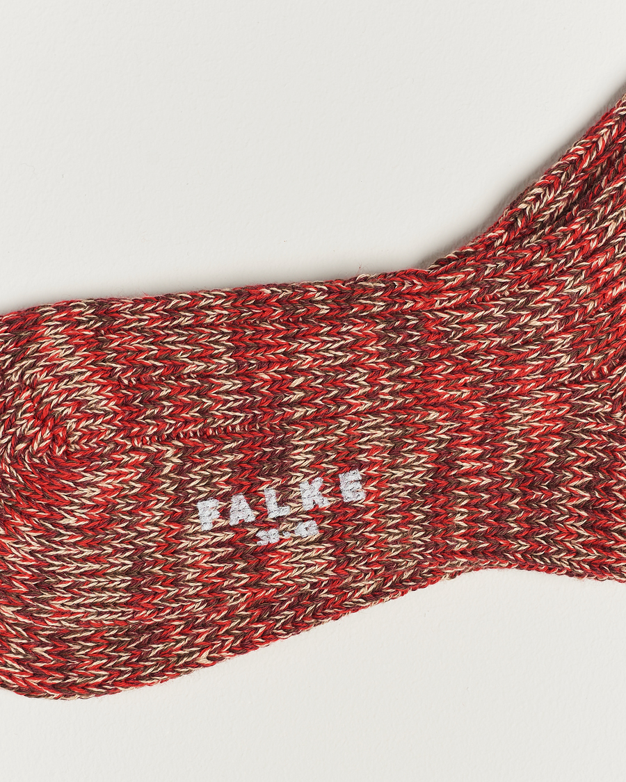 Heren |  | Falke | Brooklyn Cotton Sock Red Flesh