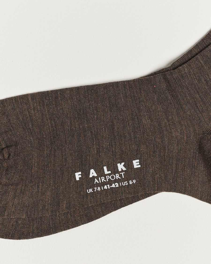 Heren |  | Falke | Airport Socks Brown Melange