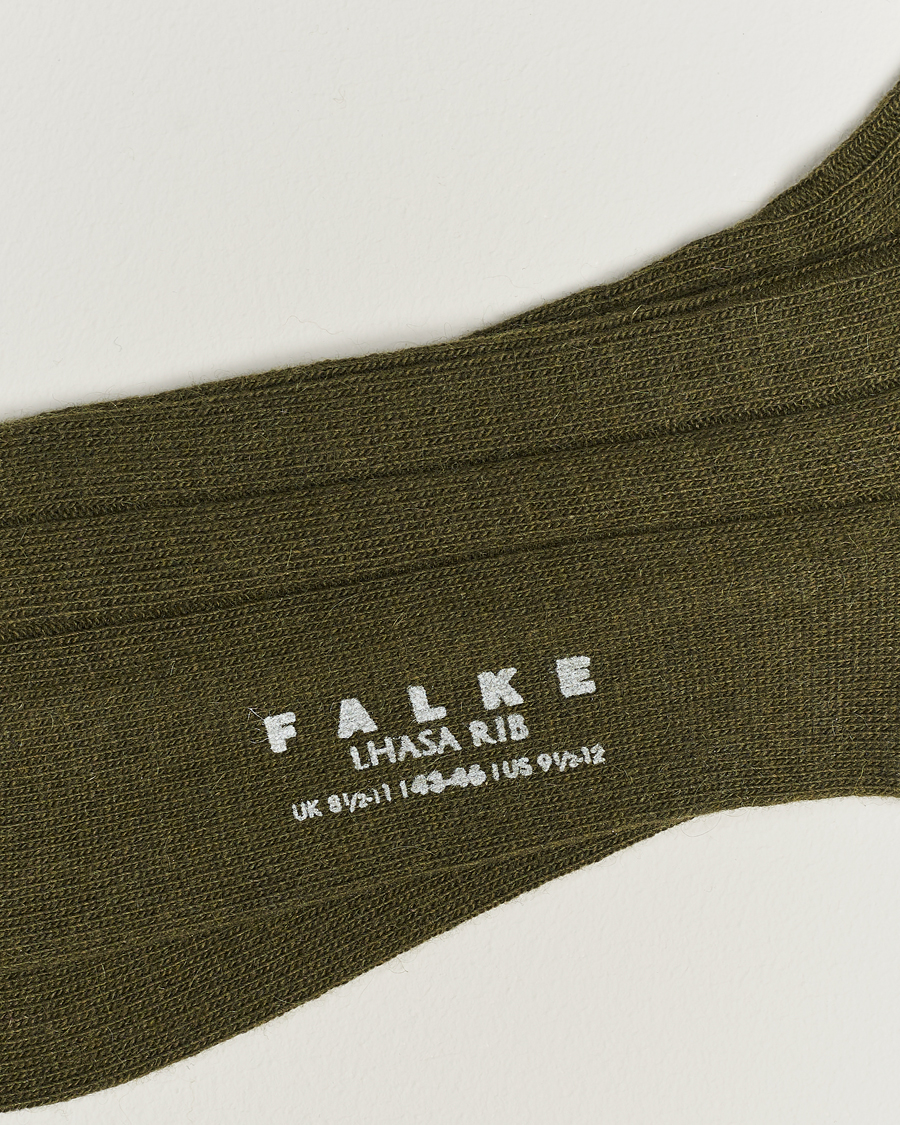 Heren |  | Falke | Lhasa Cashmere Socks Artichoke Green