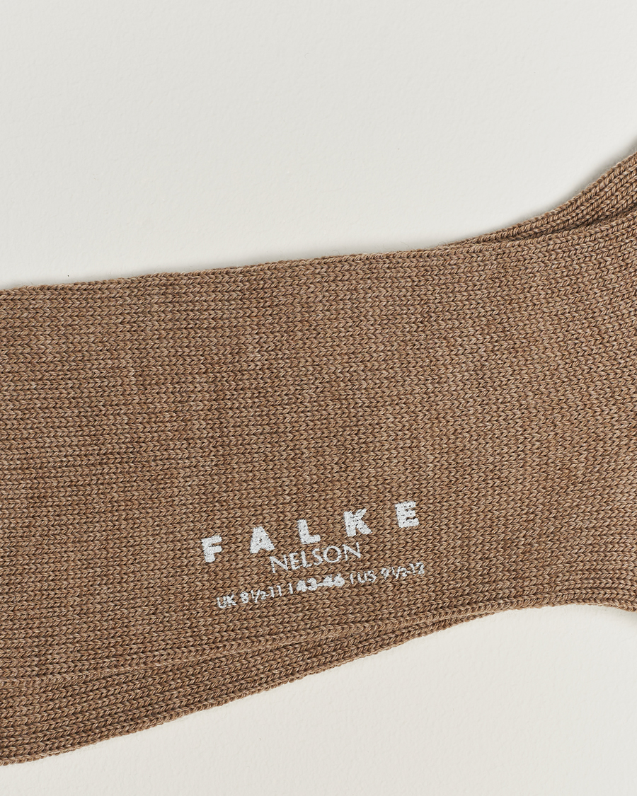 Heren |  | Falke | Nelson Wool Boot Sock Nutmeg Melange
