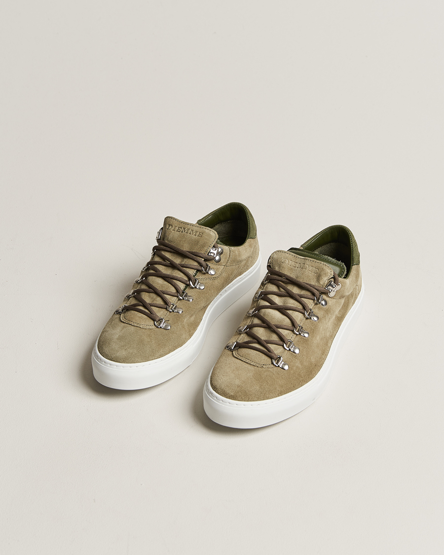 Heren | Diemme Marostica Low Sneaker Olive Suede | Diemme | Marostica Low Sneaker Olive Suede
