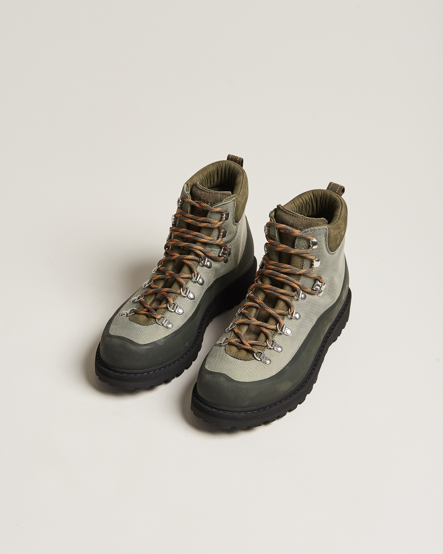 Heren | Handgemaakte schoenen | Diemme | Roccia Vet Sport Original Boot Sage Green Fabric