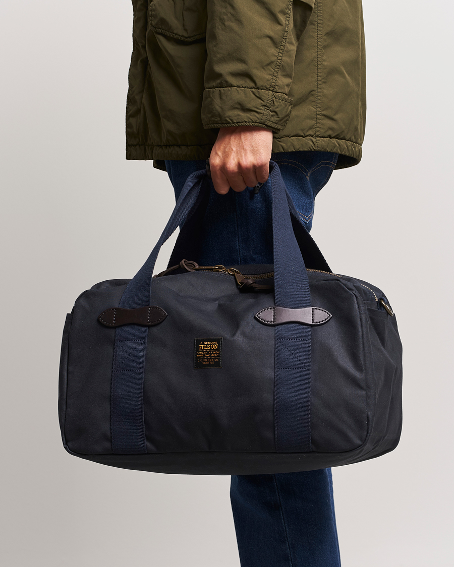 Heren | Accessoires | Filson | Tin Cloth Small Duffle Bag Navy