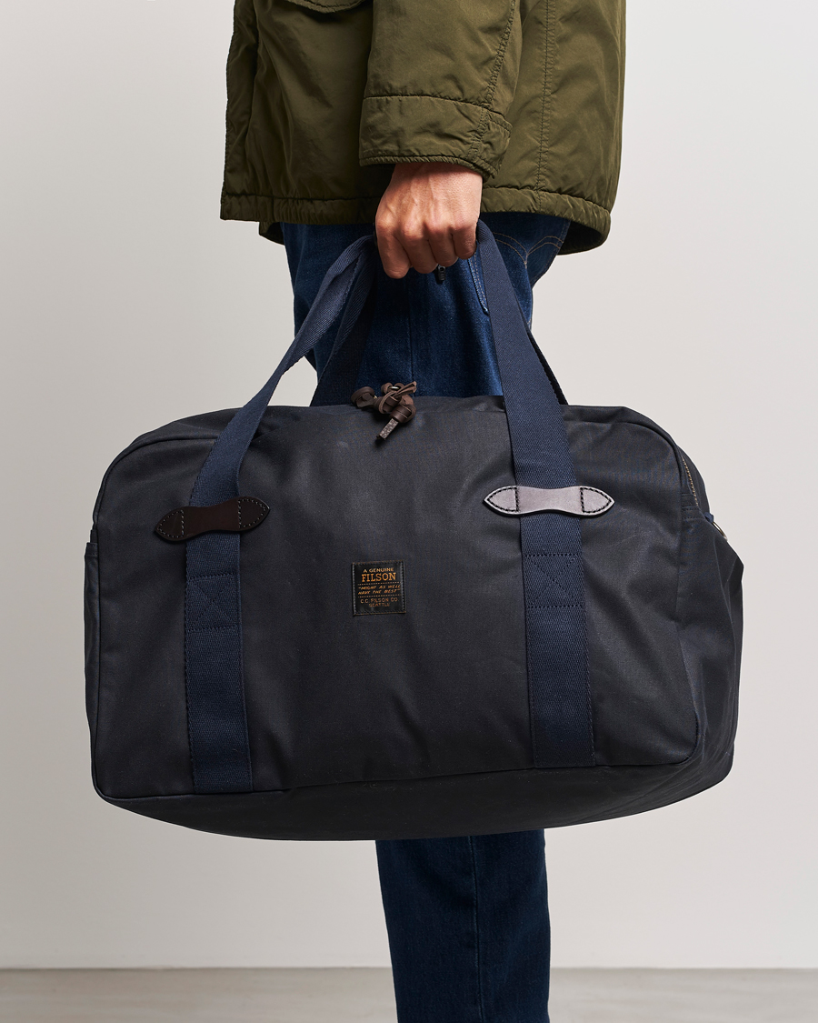 Heren | Accessoires | Filson | Tin Cloth Medium Duffle Bag Navy