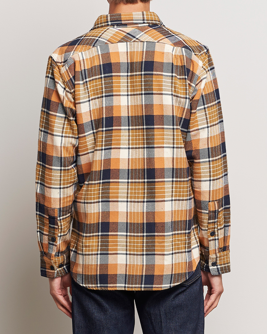 Heren | Overhemden | Filson | Vintage Flannel Work Shirt Navy/Cumin Red