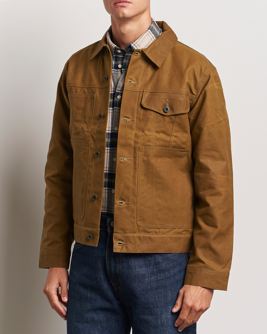 Heren | Jassen | Filson | Short Lined Tin Cloth Cruiser Dark Tan