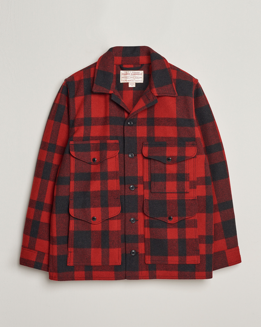 Heren | Jassen | Filson | Mackinaw Wool Cruiser Brick Red