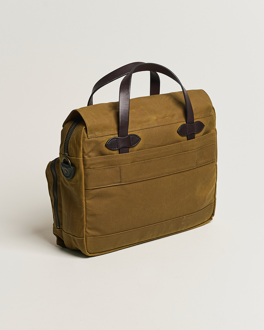 Heren | Tassen | Filson | 24-Hour Tin Briefcase Dark Tan