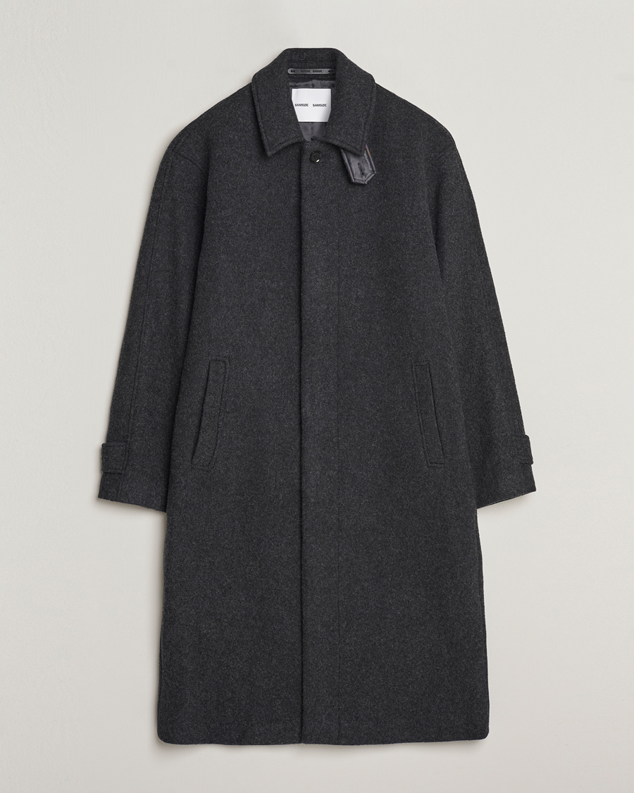 Heren | Jassen | Samsøe Samsøe | Samsøe & Samsøe Jacob Coat Black Melange