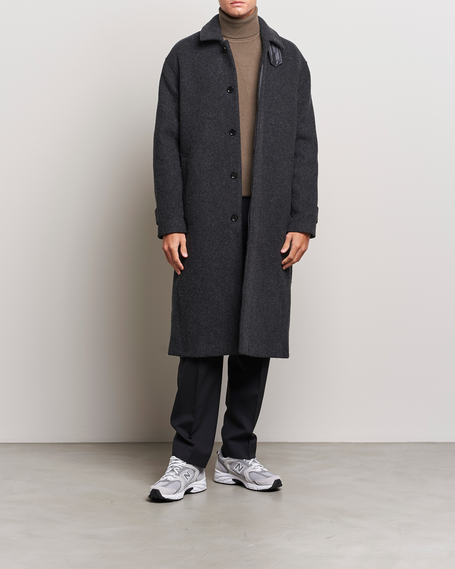 Heren | Jassen | Samsøe Samsøe | Samsøe & Samsøe Jacob Coat Black Melange