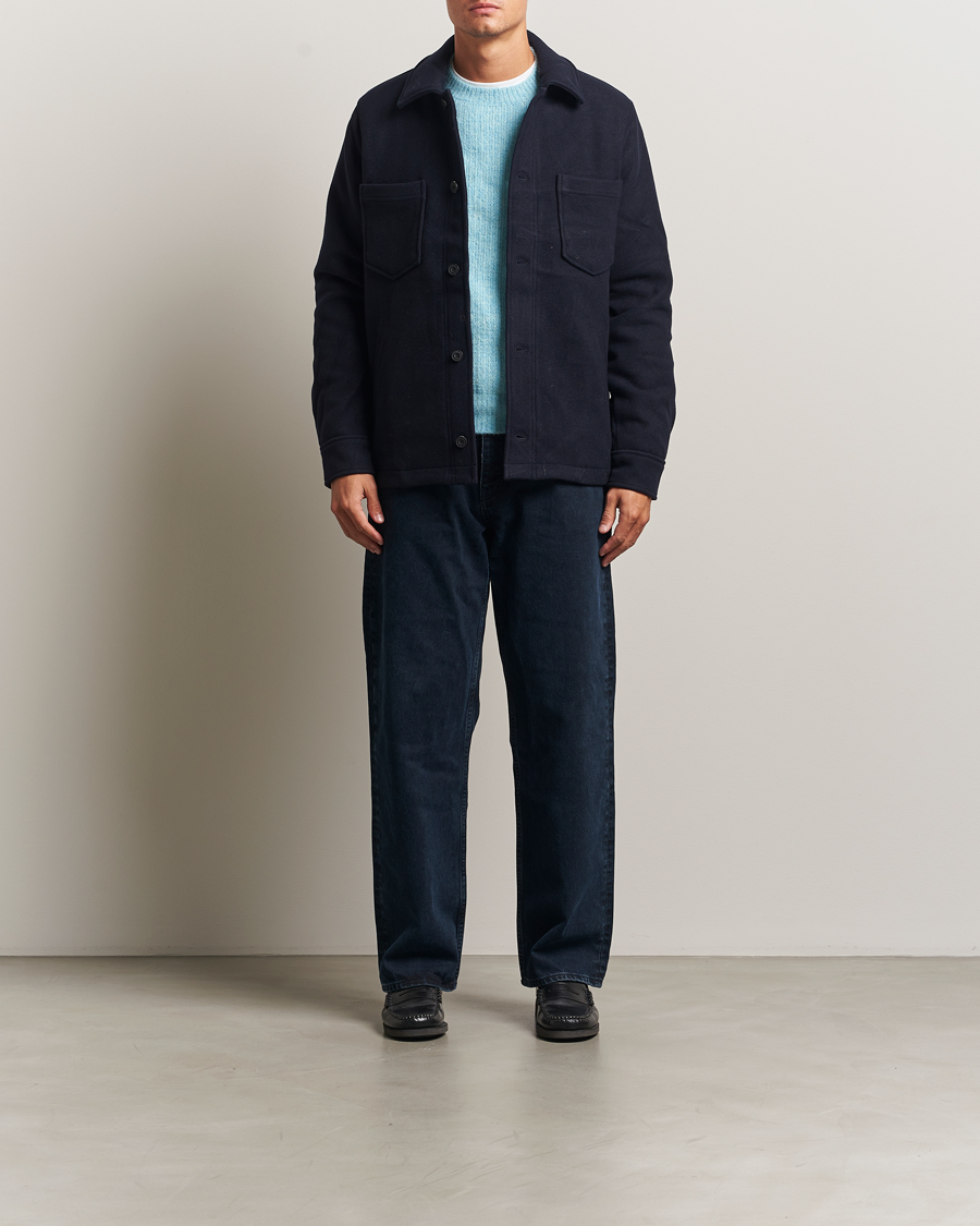 Heren | Jassen | Samsøe Samsøe | Pally Padded Shirt Jacket Salute Navy