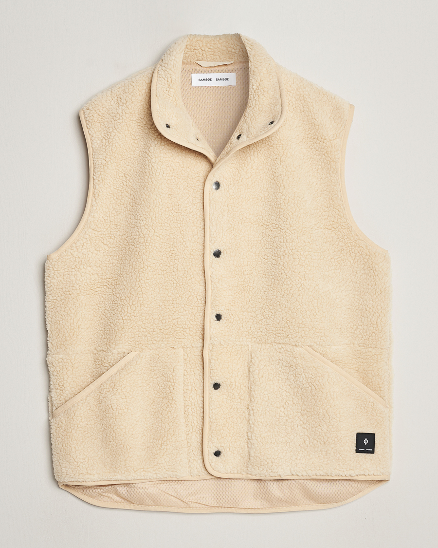 Heren | Gilets | Samsøe Samsøe | Carlo Fleece Vest Brown Rice