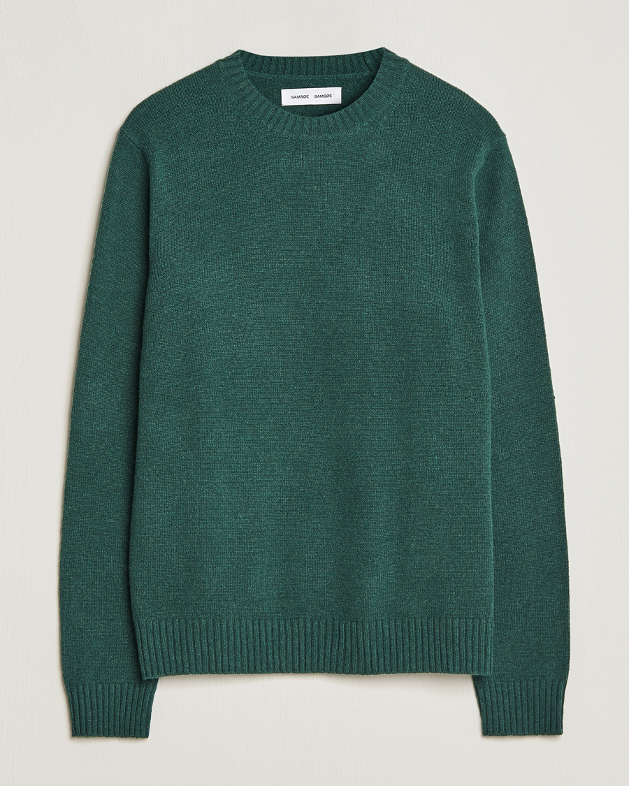 Heren | Truien | Samsøe Samsøe | Samsøe & Samsøe Syllie Wool Crew Neck Garden Topiary