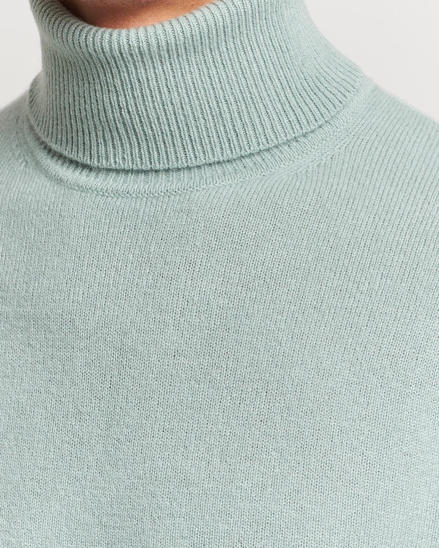 Heren | Truien | Samsøe Samsøe | Samsøe & Samsøe Viktor Wool Knitted Rollneck Iceberg Green