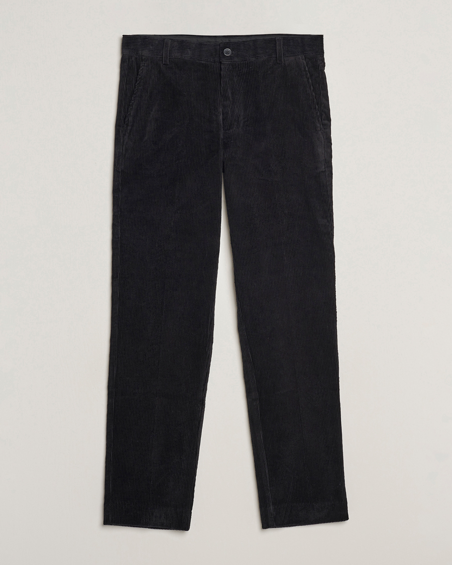 Heren | Broeken | Samsøe Samsøe | Samsøe & Samsøe Felix Corduroy Trousers Black