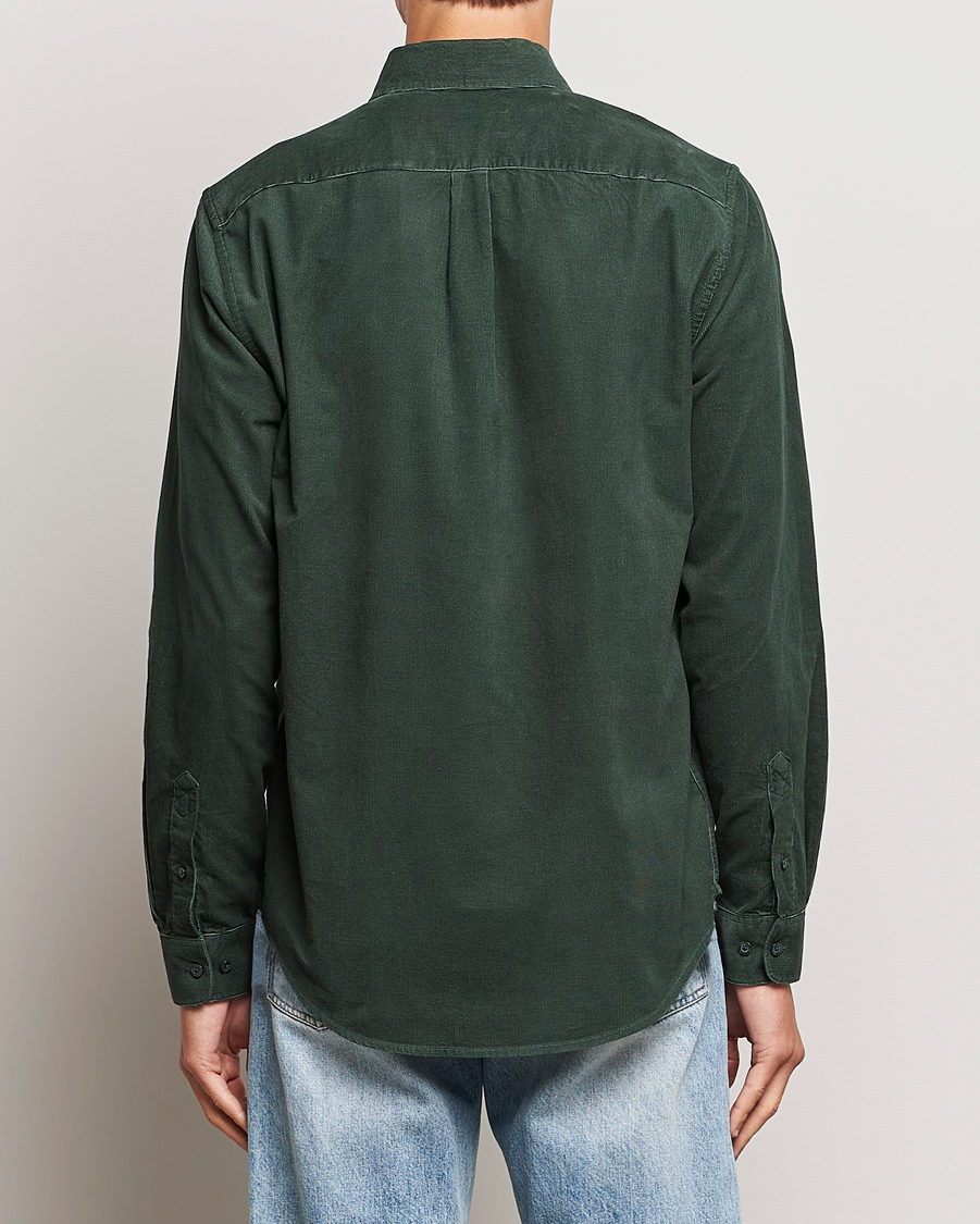Heren | Overhemden | Samsøe Samsøe | Samsøe & Samsøe Liam Baby Cord Shirt Garden Topiary