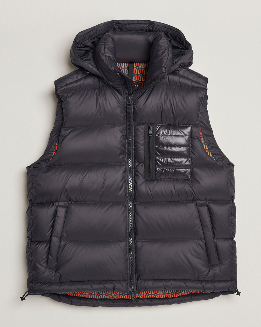 Heren | Jassen | J.Lindeberg | Duke Hoodded Down Vest Black