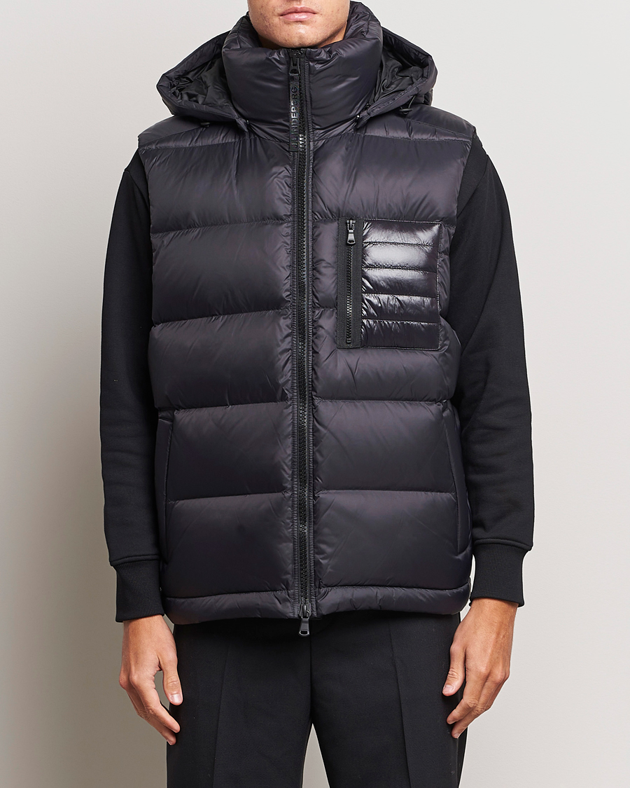 Heren | Jassen | J.Lindeberg | Duke Hoodded Down Vest Black