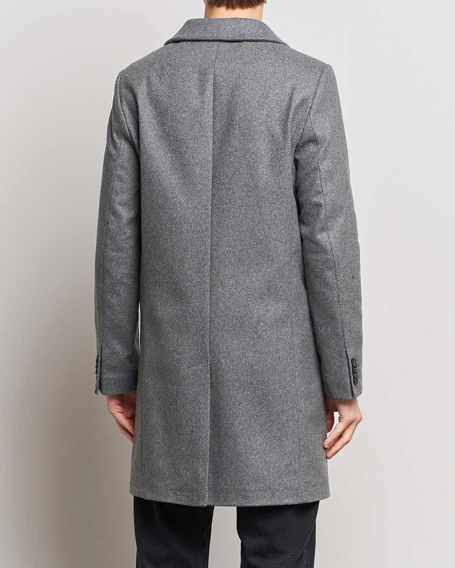 Heren | Jassen | J.Lindeberg | Holger Melton Coat Mid Grey Mel