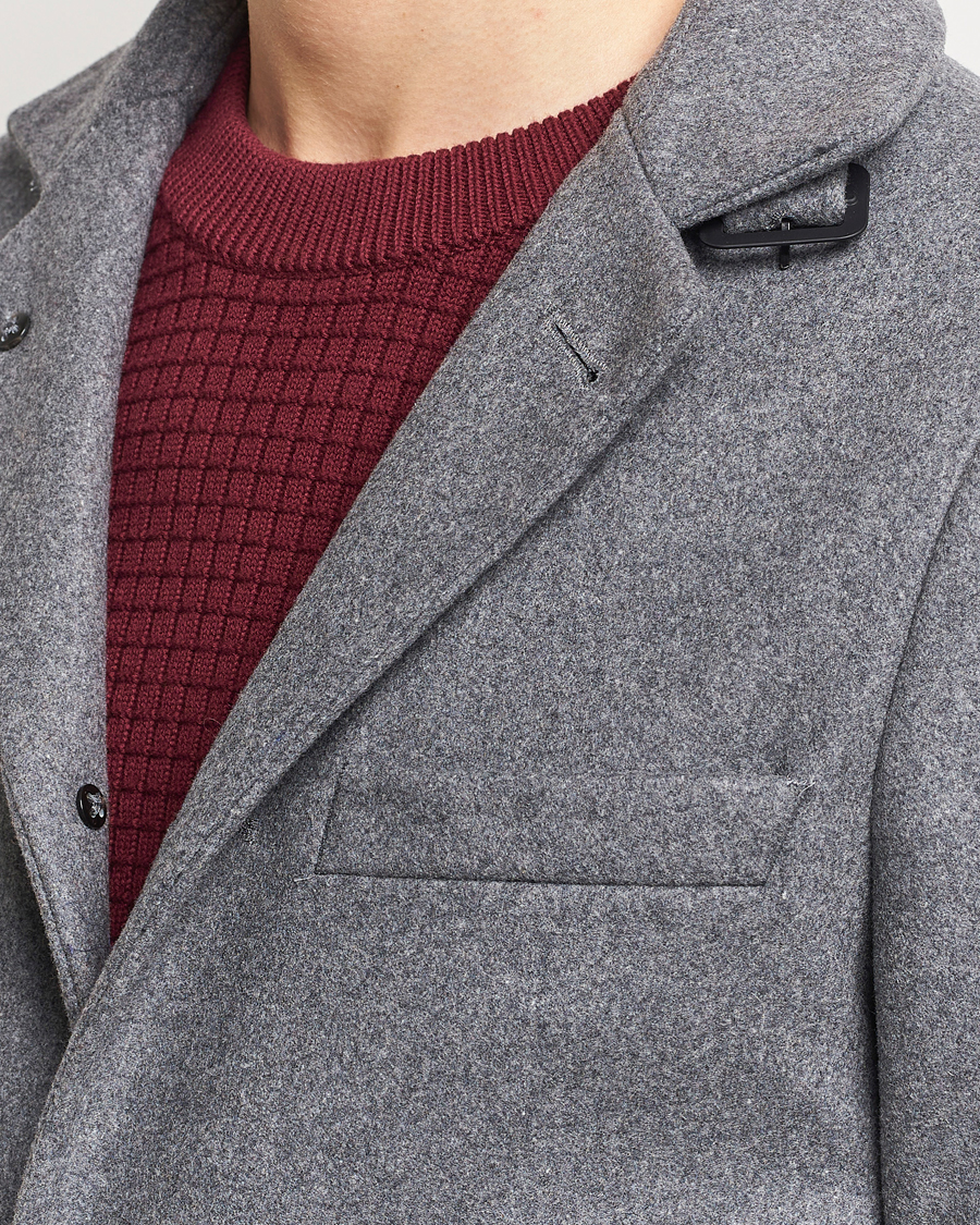 Heren | Jassen | J.Lindeberg | Holger Melton Coat Mid Grey Mel
