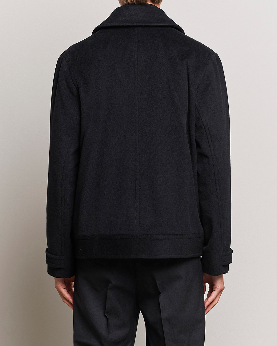 Heren | Jassen | J.Lindeberg | Don Double Breasted Wool/Cashmere Jacket Black
