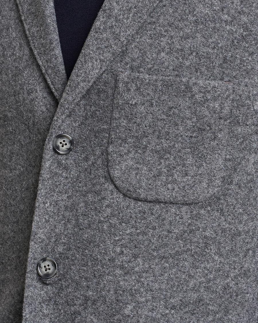 Heren | Blazers | J.Lindeberg | Carlton Wool Cardigan Blazer Mid Grey Mel
