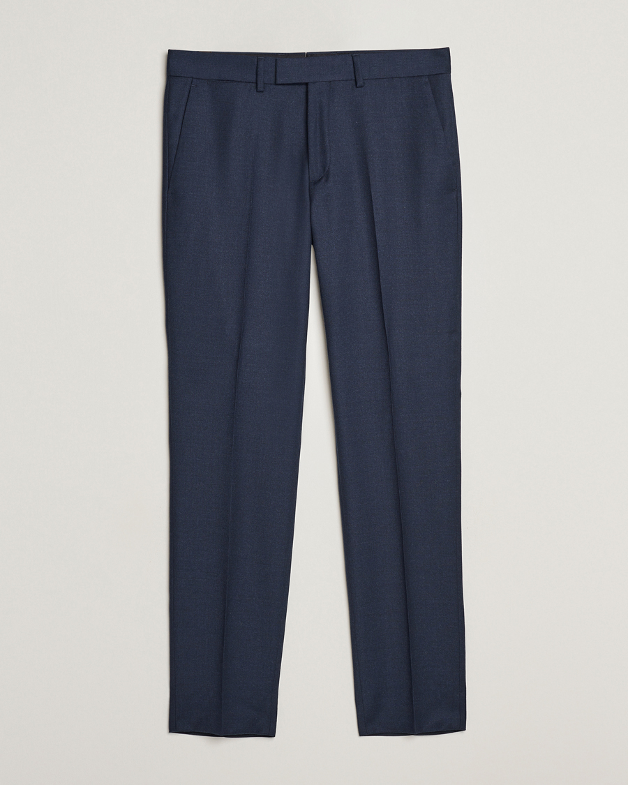 Heren | Broeken | J.Lindeberg | Grant Stretch Flannel Trousers Navy