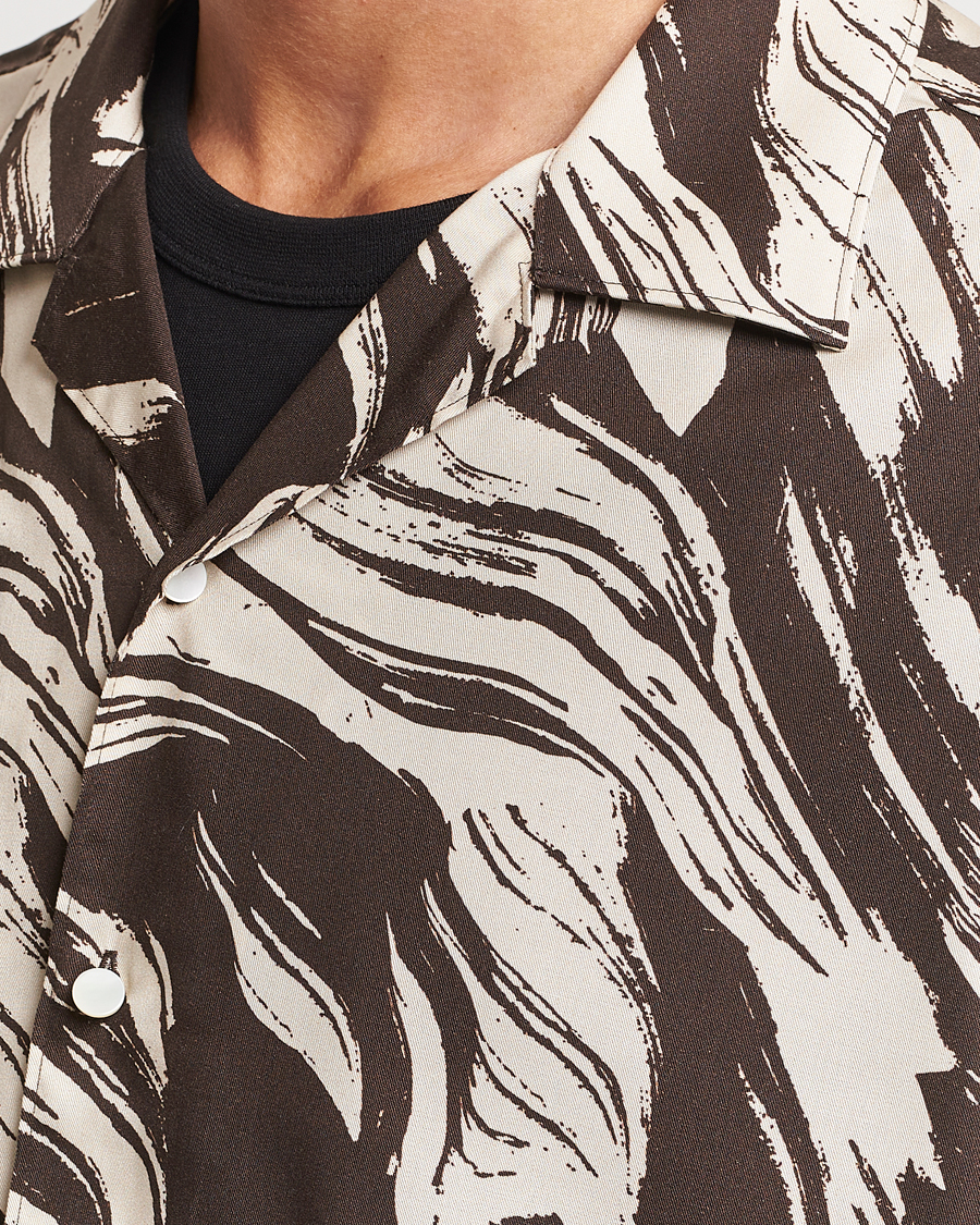 Heren | Overhemden | J.Lindeberg | Playa Printed Tencel Lounge Shirt Delicioso