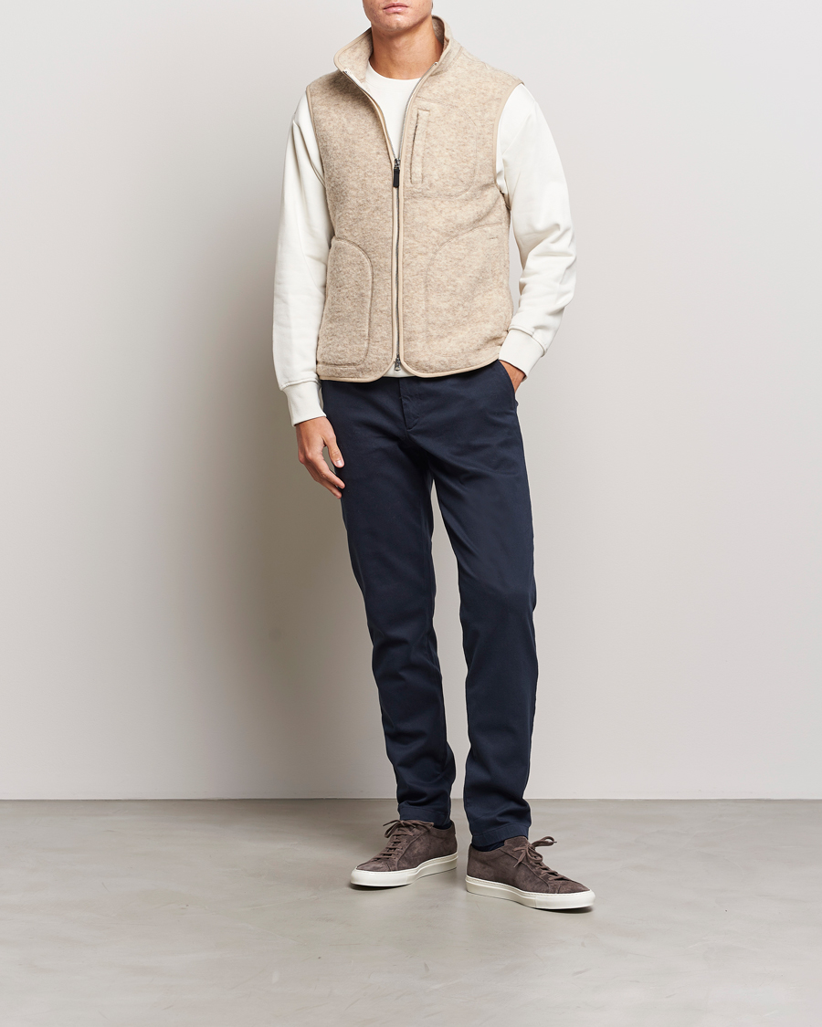 Heren | Broeken | J.Lindeberg | Chaze Flannel Twill Pants Navy