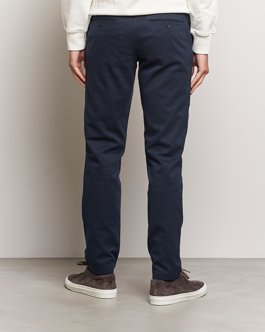 Heren | Broeken | J.Lindeberg | Chaze Flannel Twill Pants Navy