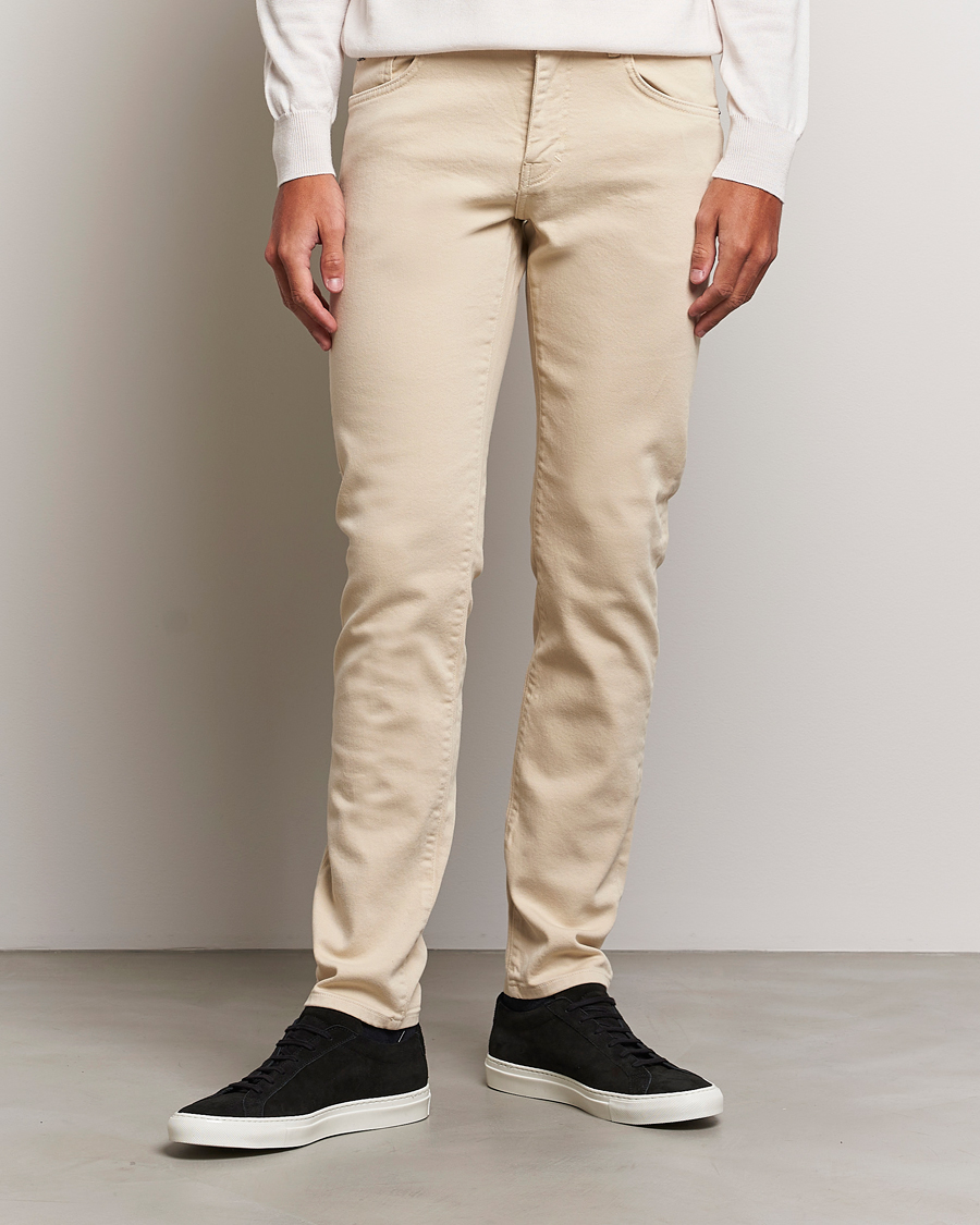 Heren | Witte jeans | J.Lindeberg | Jay Solid Stretch Jeans Oyster Grey